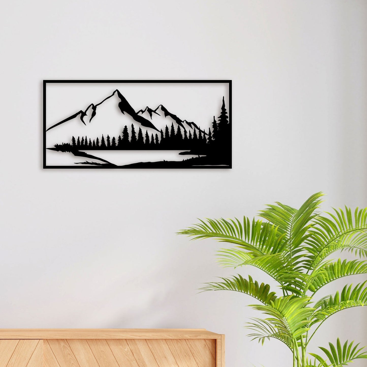 Mountain Scenery Metal Wall Art 2