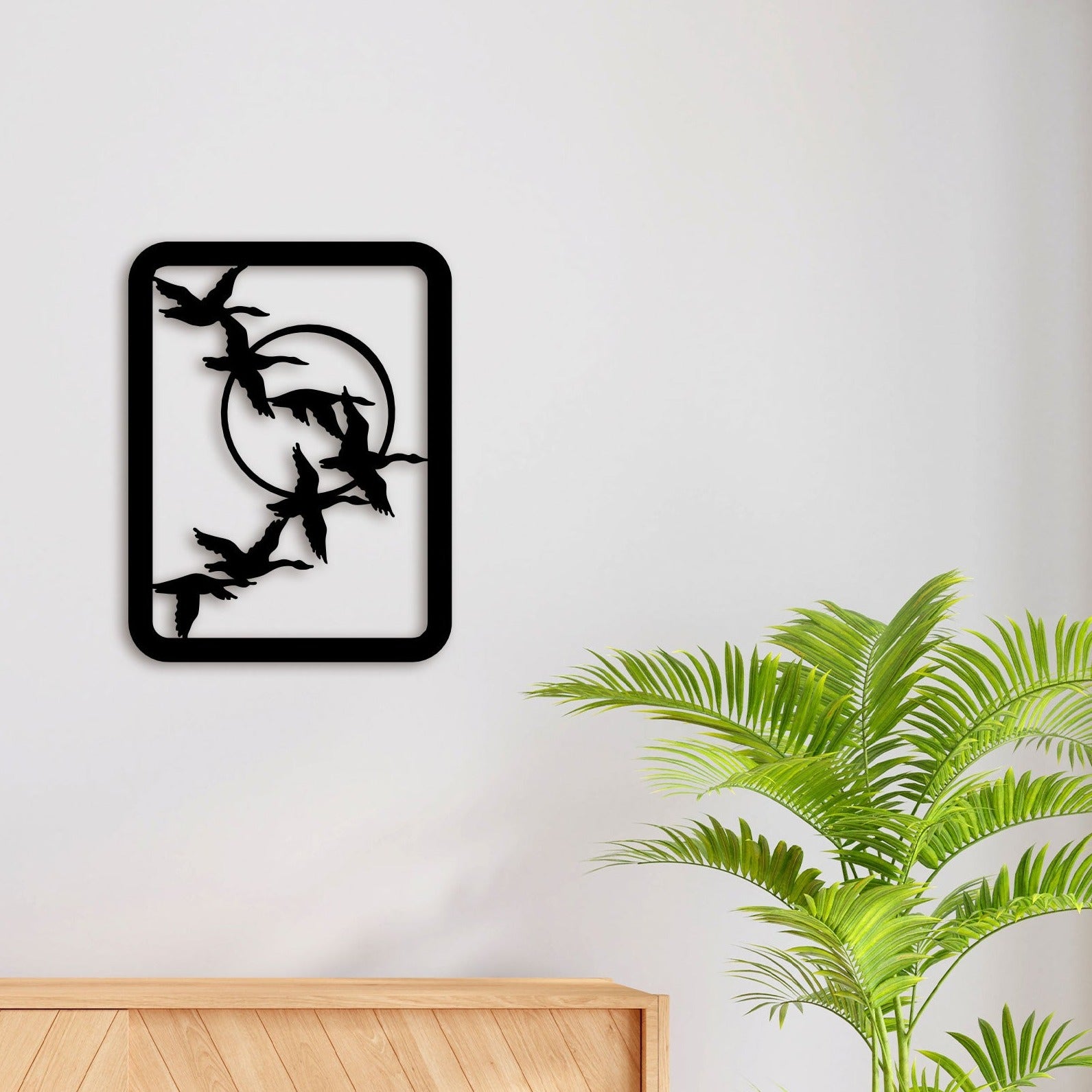 Flying Swan Metal Wall Art 2