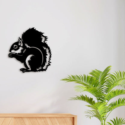 Squirrel Metal Wall Art 2