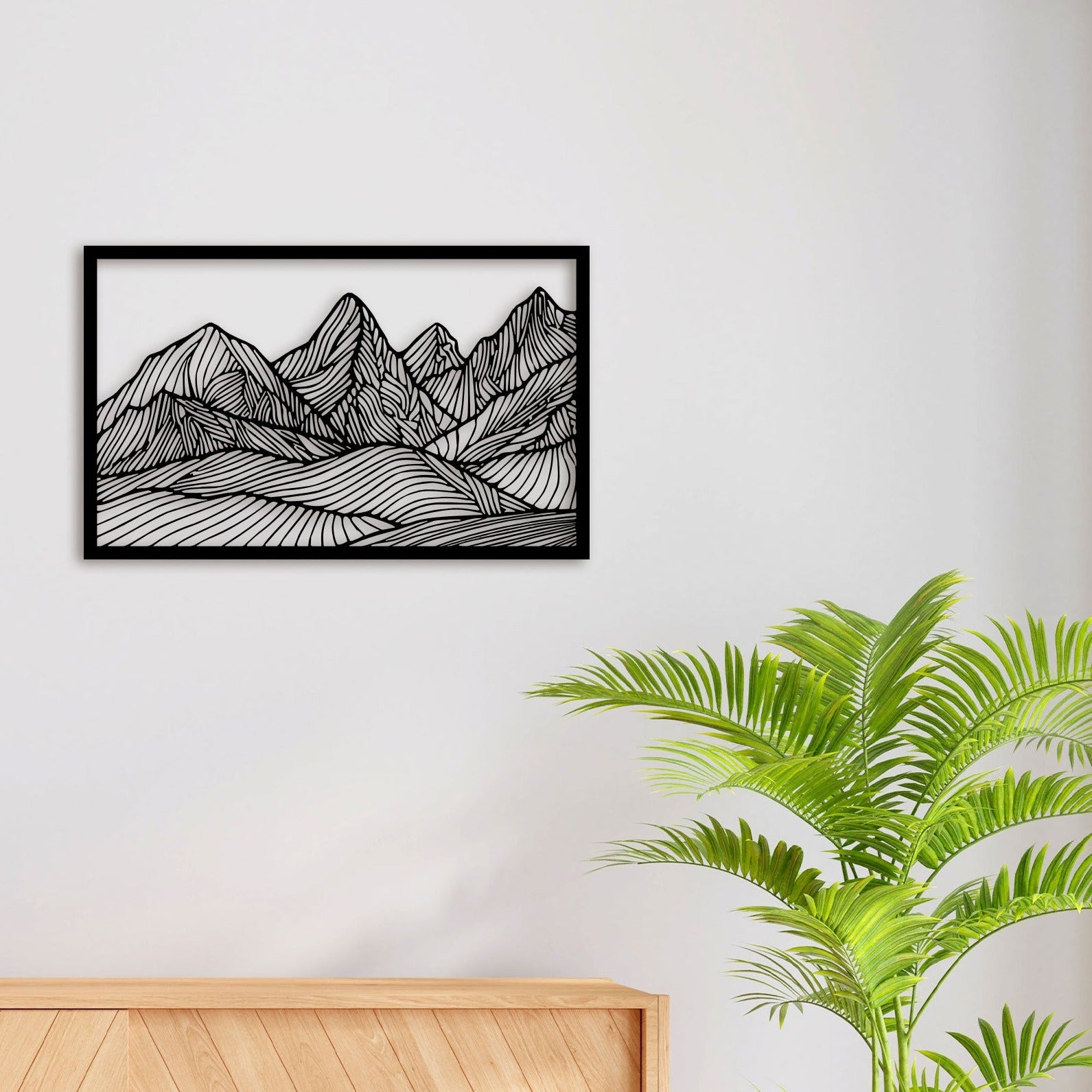 Mountain Scenery Metal Wall Art 2