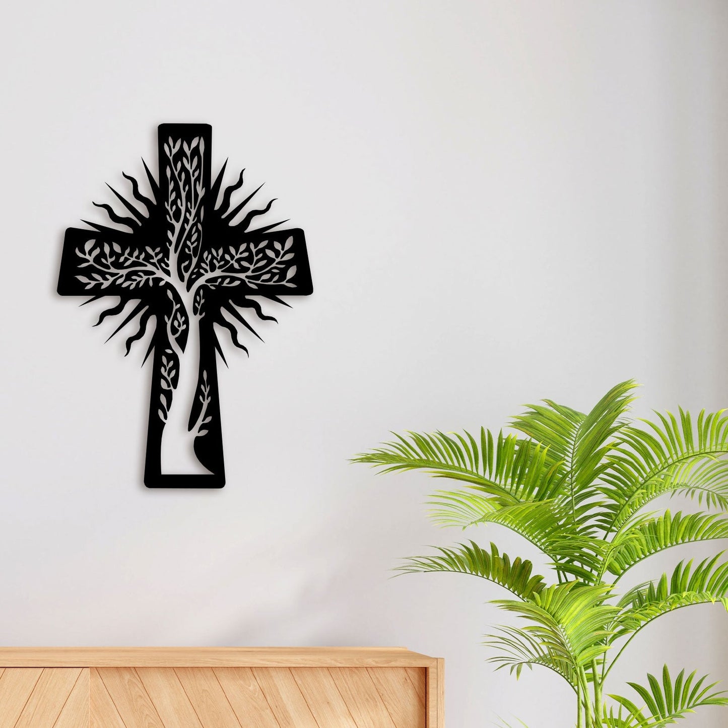 Christian Cross Symbol Metal Wall Art 2