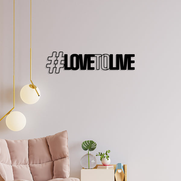 Love to Live Metal Wall Art Online @ Best Price in India – The Next Decor