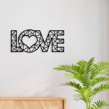 Abstract Love Metal Wall Art 2