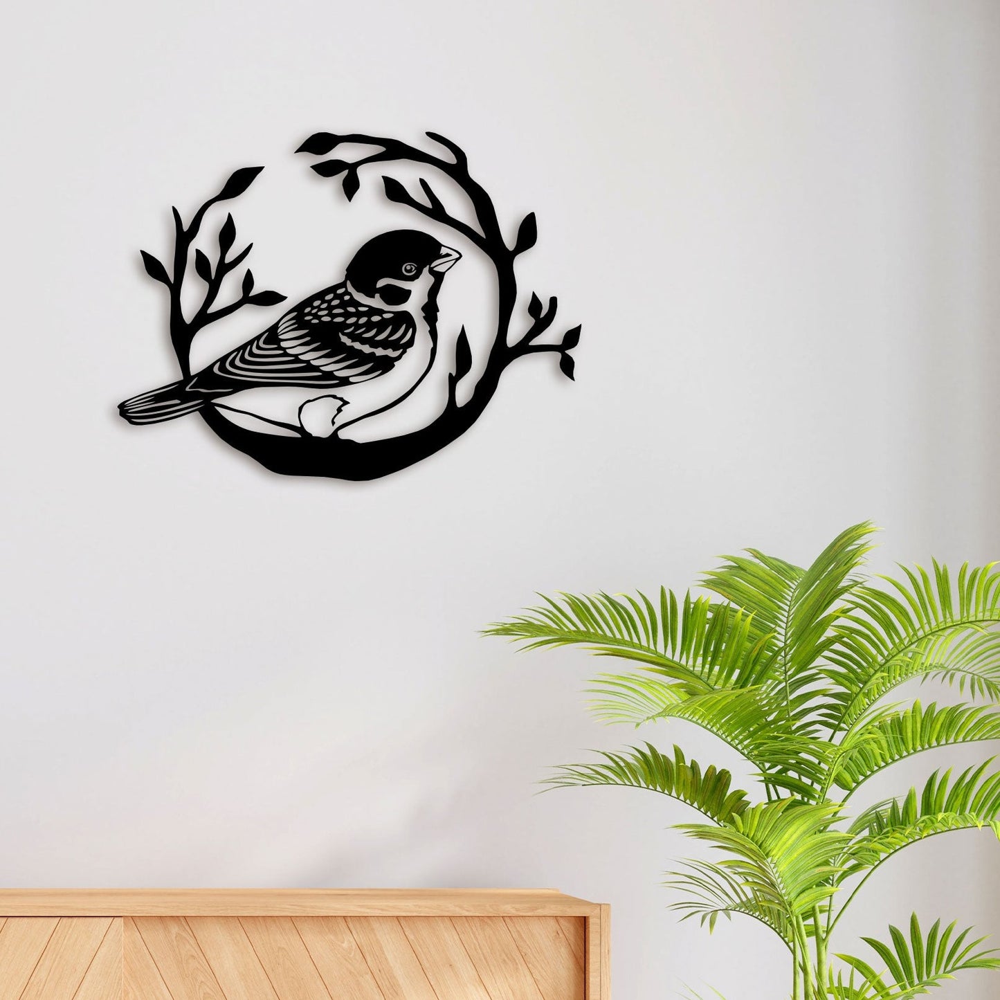 Alone Bird Metal Wall Art 2