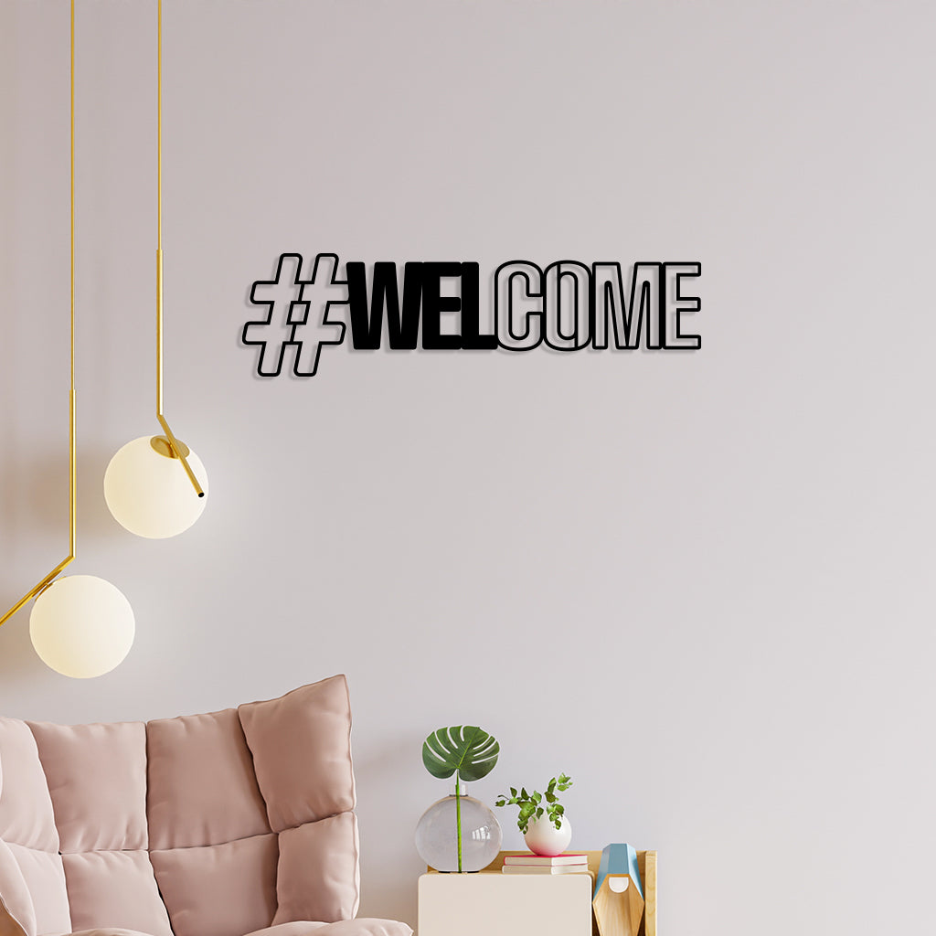 Welcome Metal Wall Art