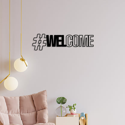 Welcome Metal Wall Art