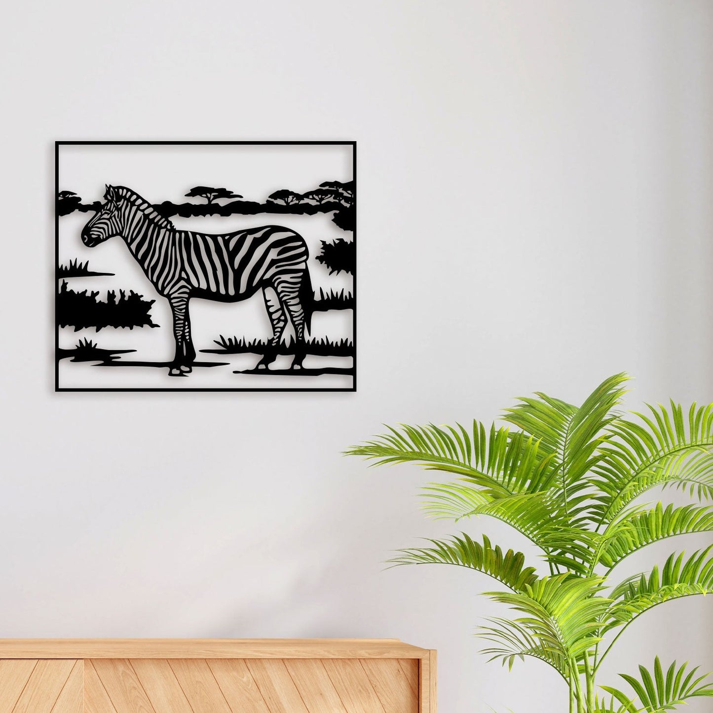 Zebra Metal Wall Art 2