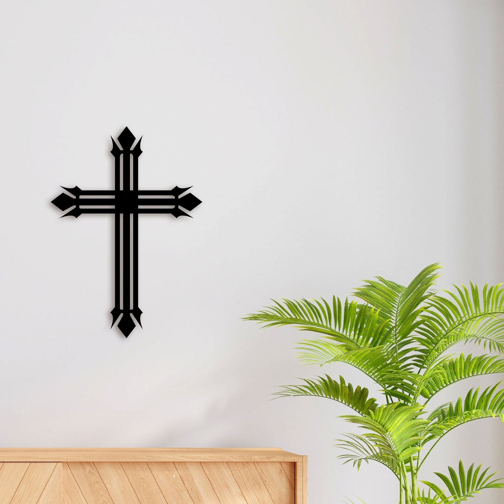 Elegant Christian Cross Metal Wall Art 2