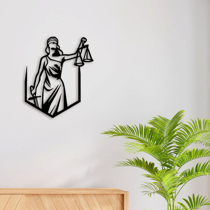 Justice Metal Wall Art 2