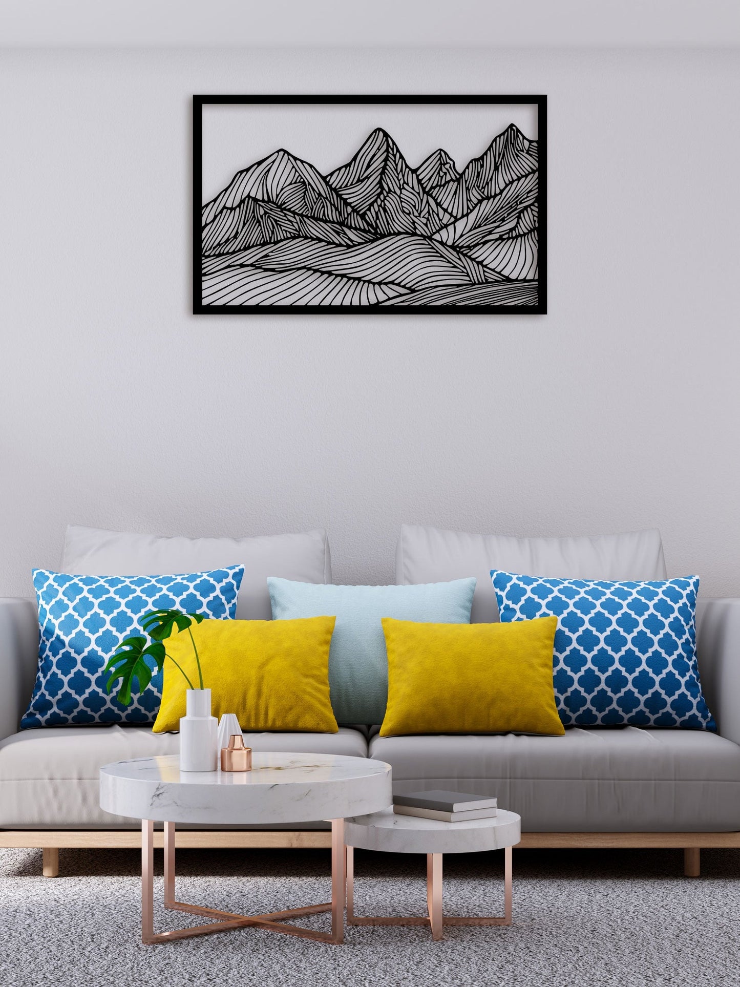 Mountain Scenery Metal Wall Art 3