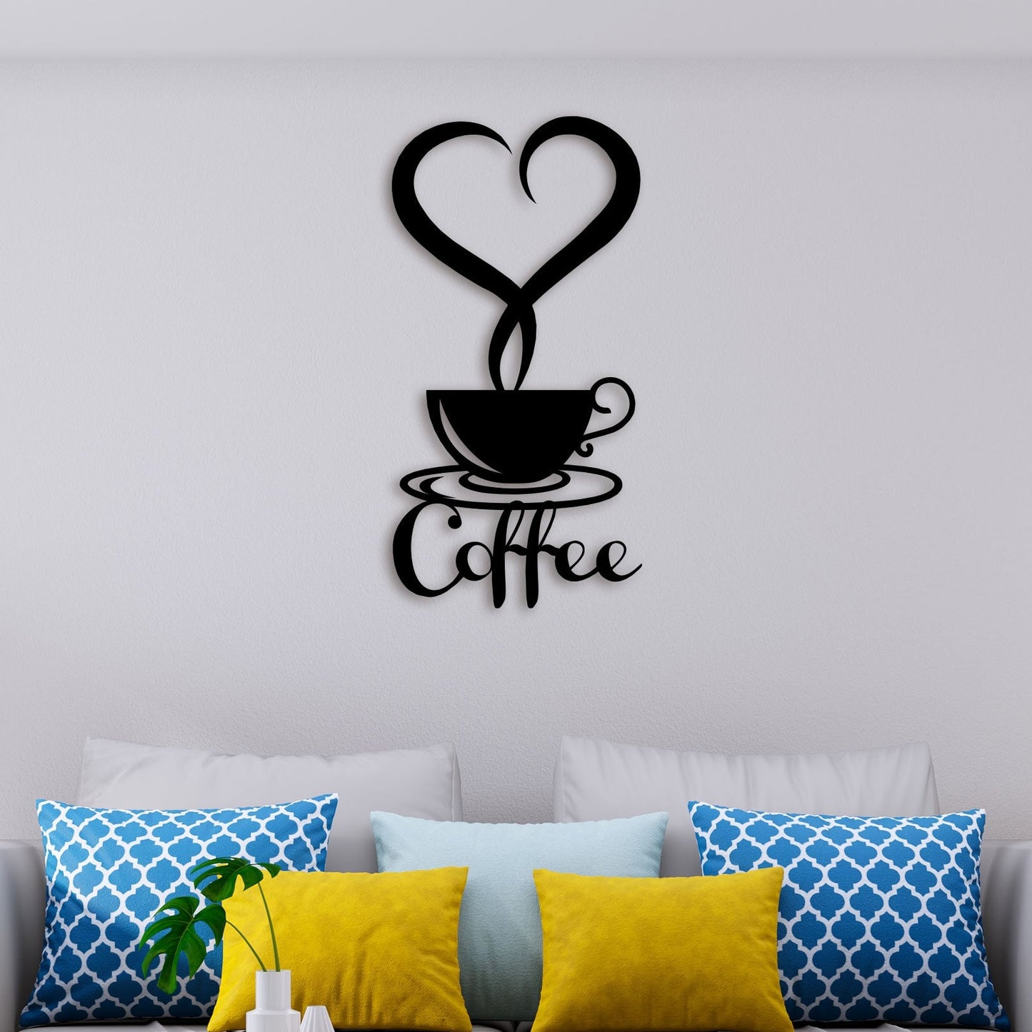 Coffee With Love Metal Wall Art 3