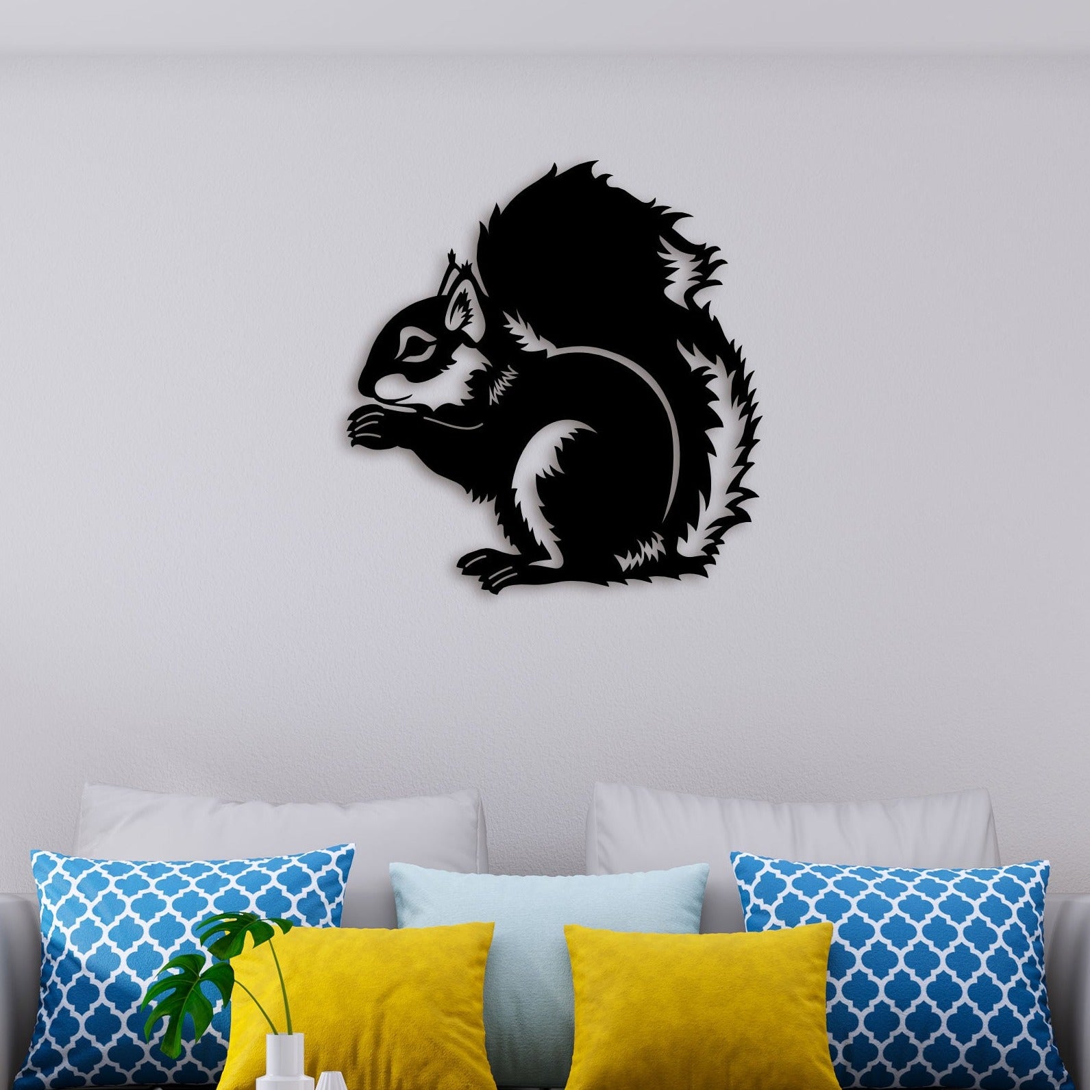 Squirrel Metal Wall Art 3