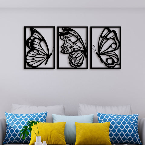Butterfly Panel Metal Wall Art