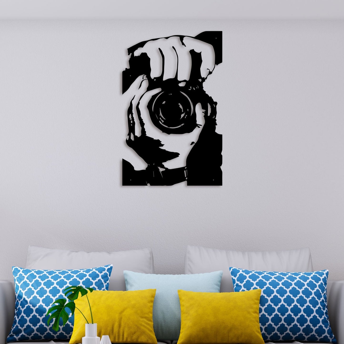 Camera Man Metal Wall Art 3