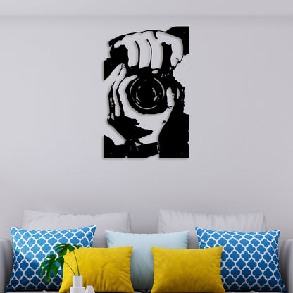 Camera Man Metal Wall Art 3