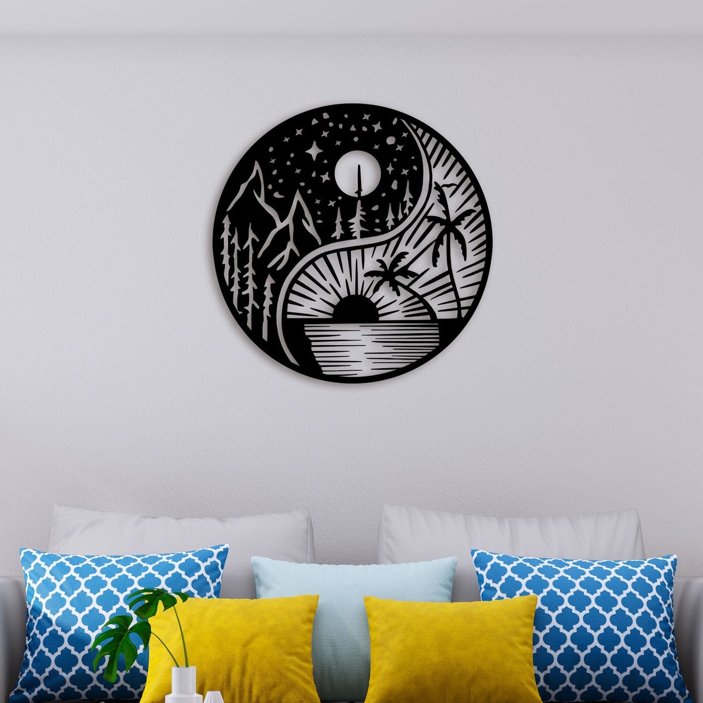 Ultimate Sun And Moon Metal Wall Art 3