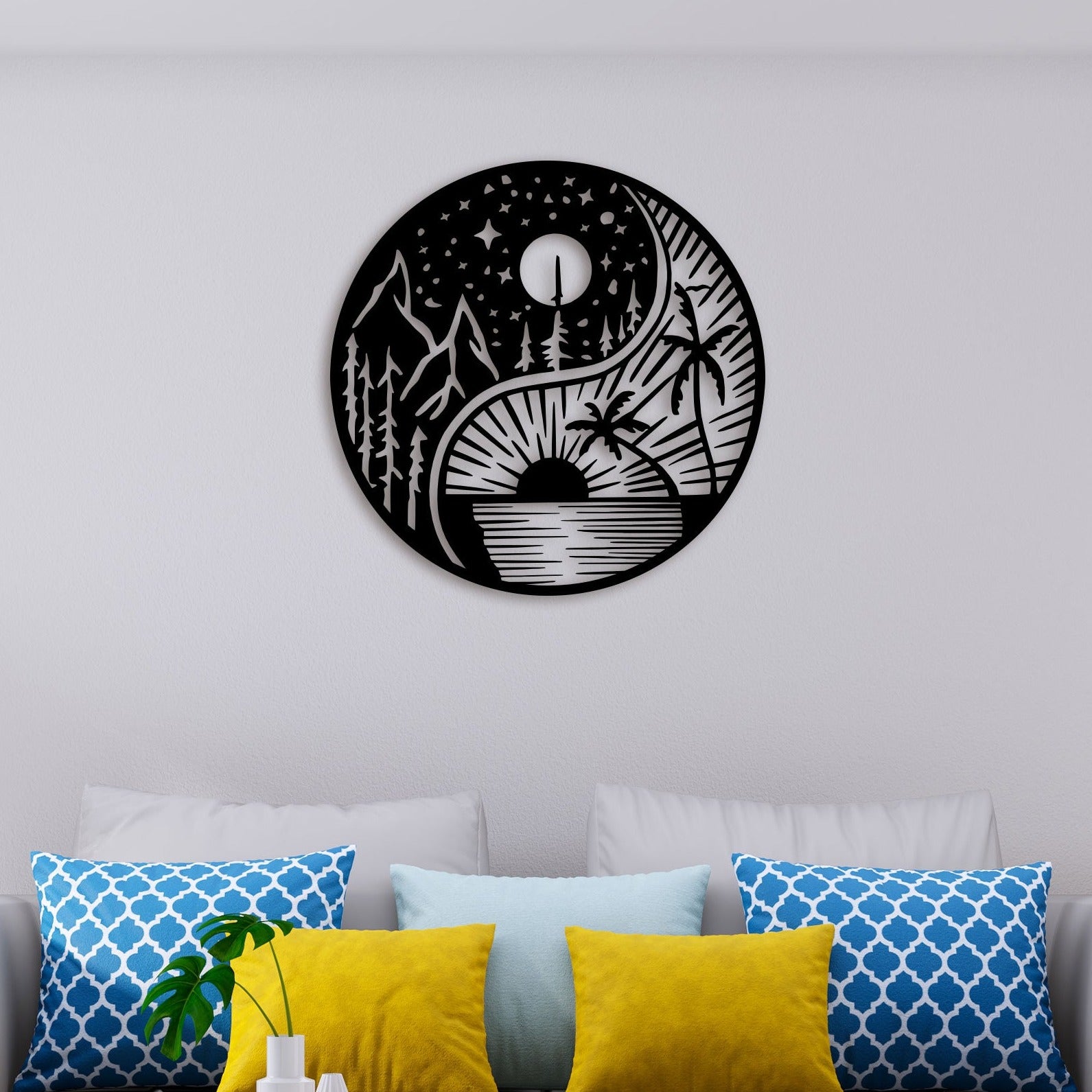 Ultimate Sun And Moon Metal Wall Art 3