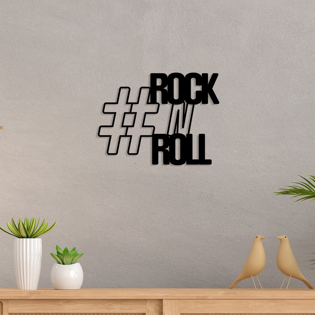 Rock N Roll Metal Wall Art