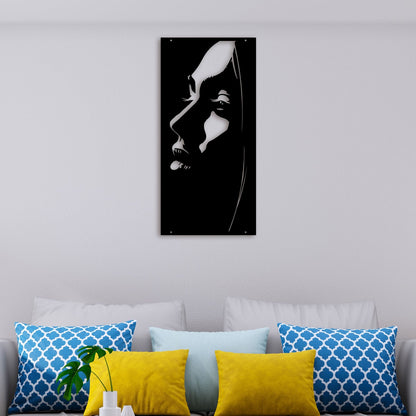 African Woman Metal Wall Art 3