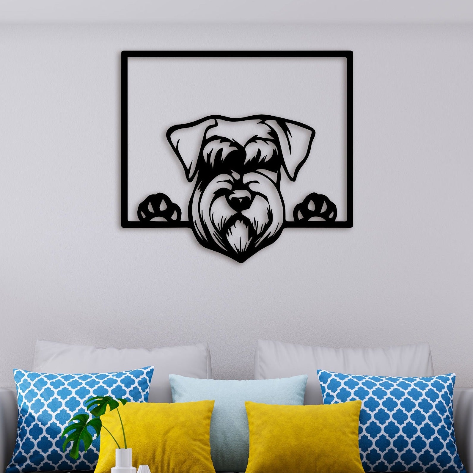 Pug On Window Metal Wall Art 3