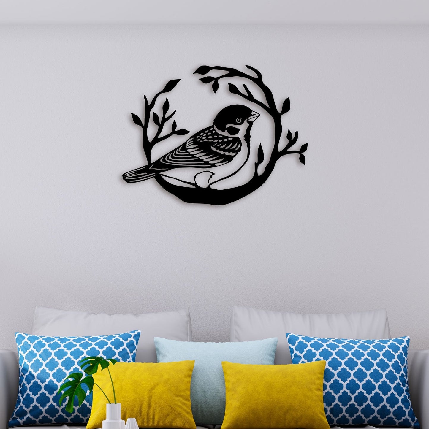 Alone Bird Metal Wall Art 3