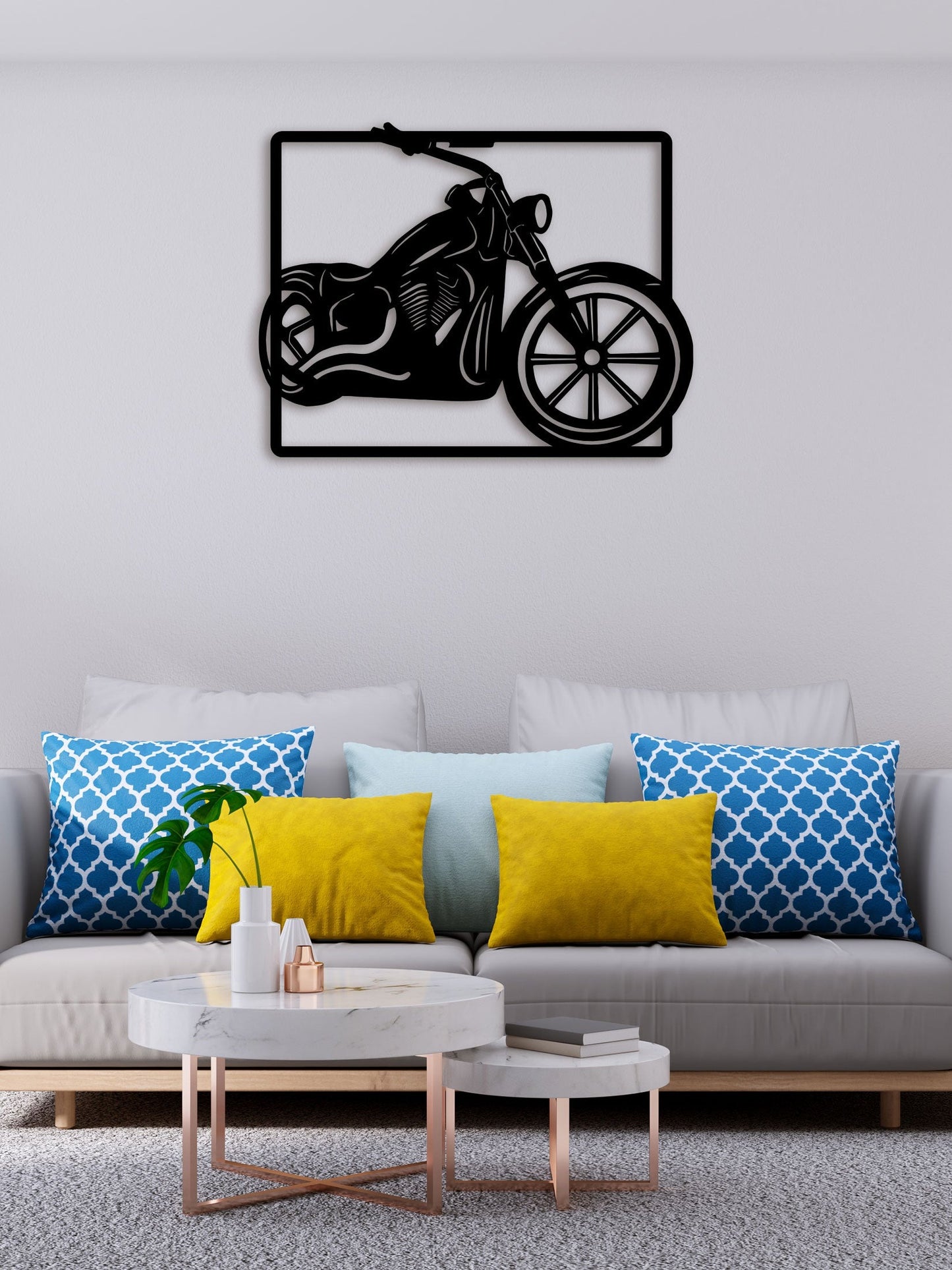 Lovely Bike Metal Wall Art 3