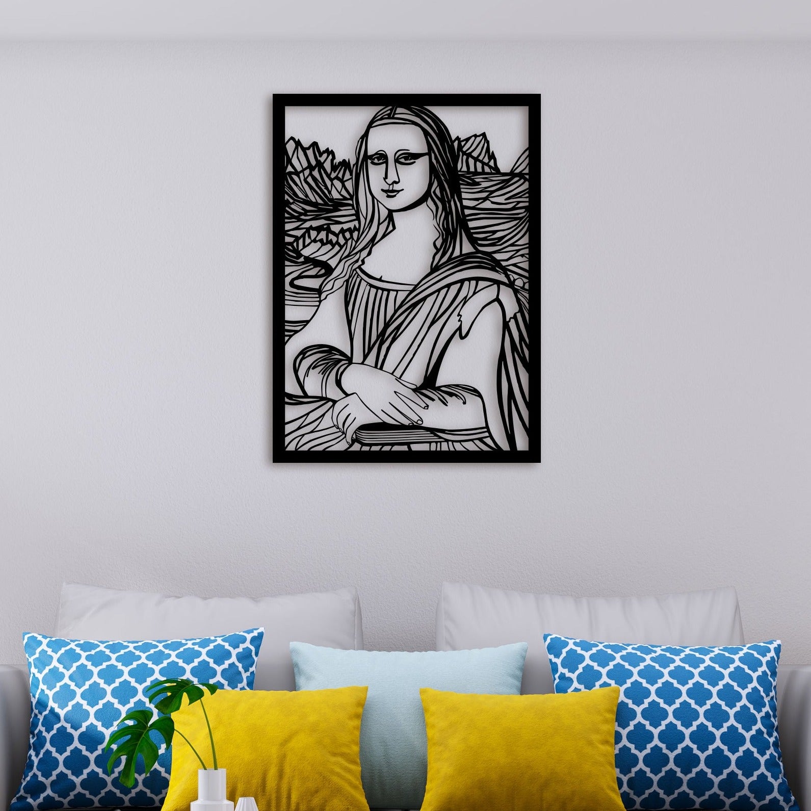 Monalisa Metal Wall Art 3