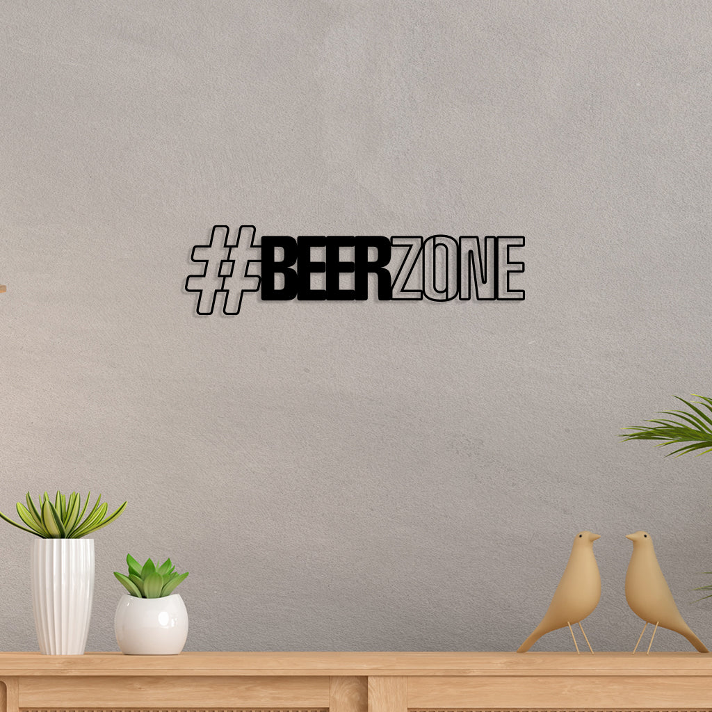 Beer Zone Metal Wall Art