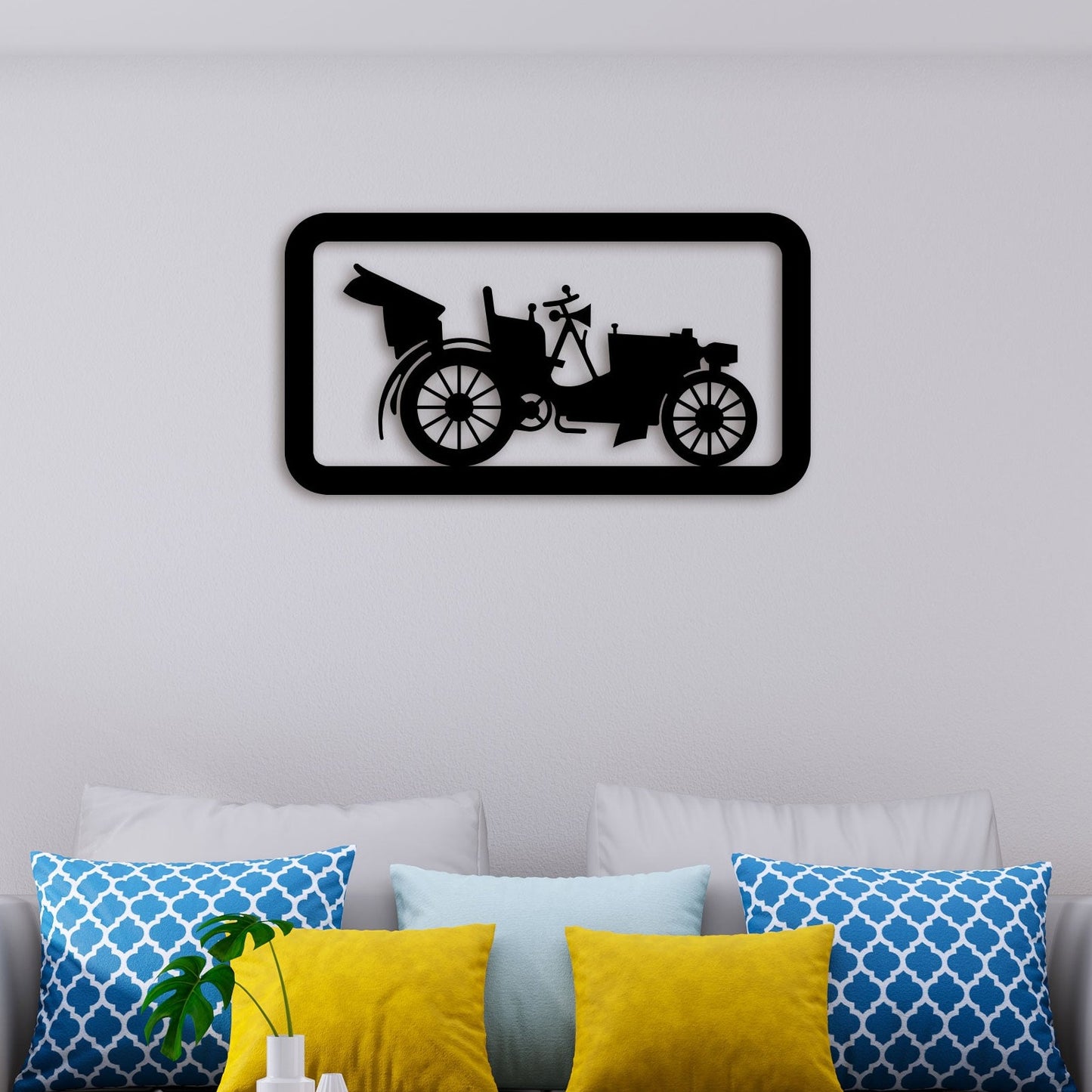 Vintage Car Metal Wall Art 3