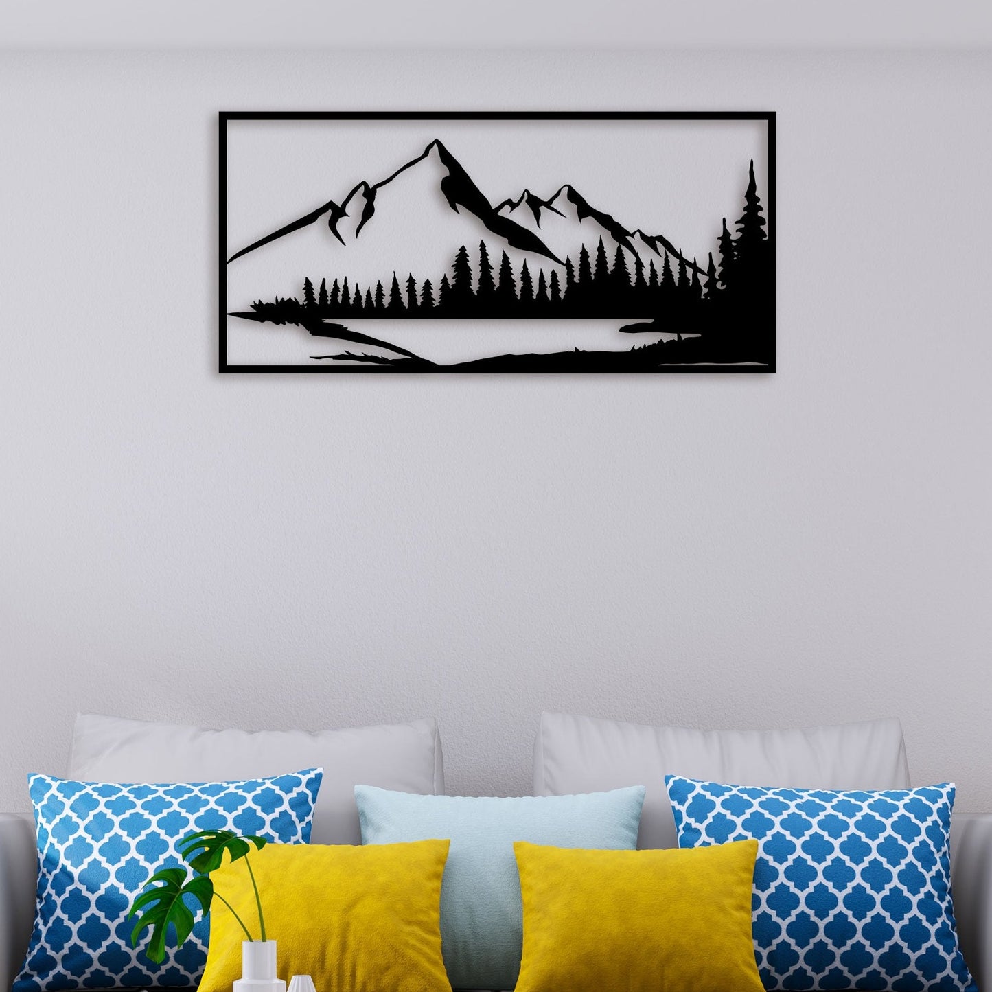 Mountain Scenery Metal Wall Art 3