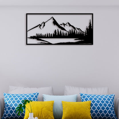 Mountain Scenery Metal Wall Art 3