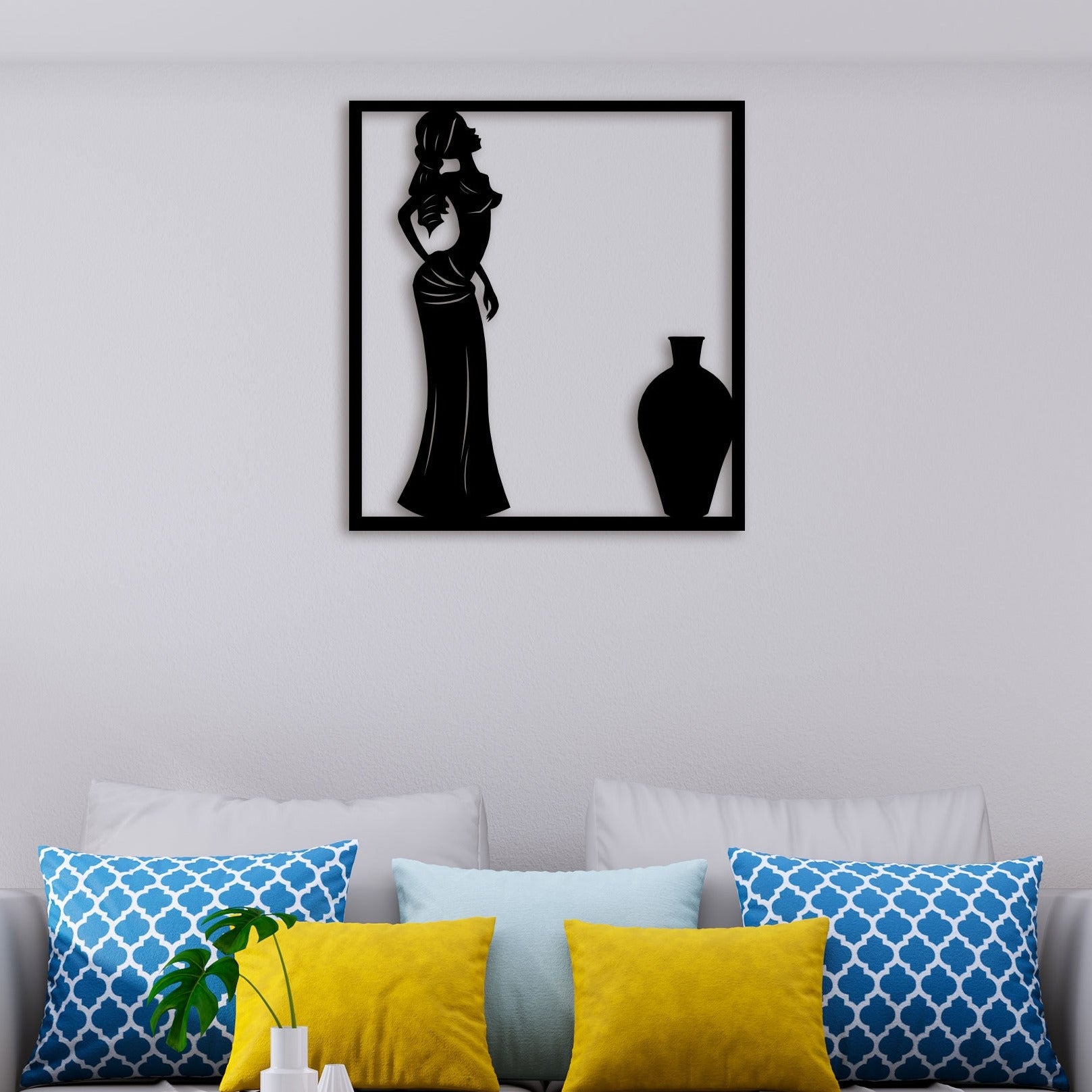 African Women Metal Wall Art