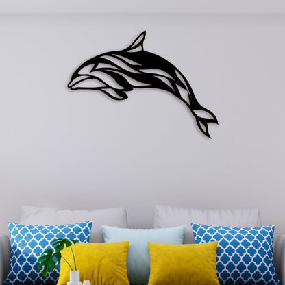 Whale Fish Metal Wall Art 3