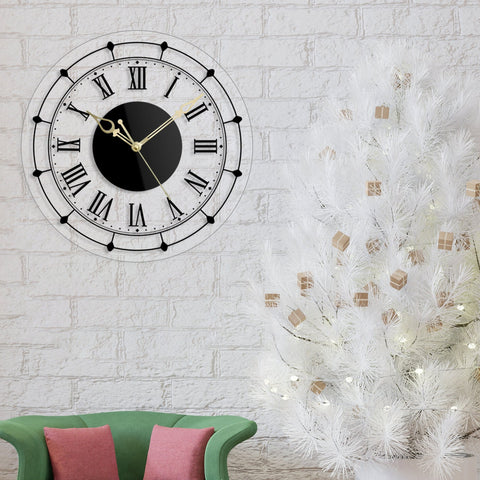Premium Photo  Stylish wall clock on white background