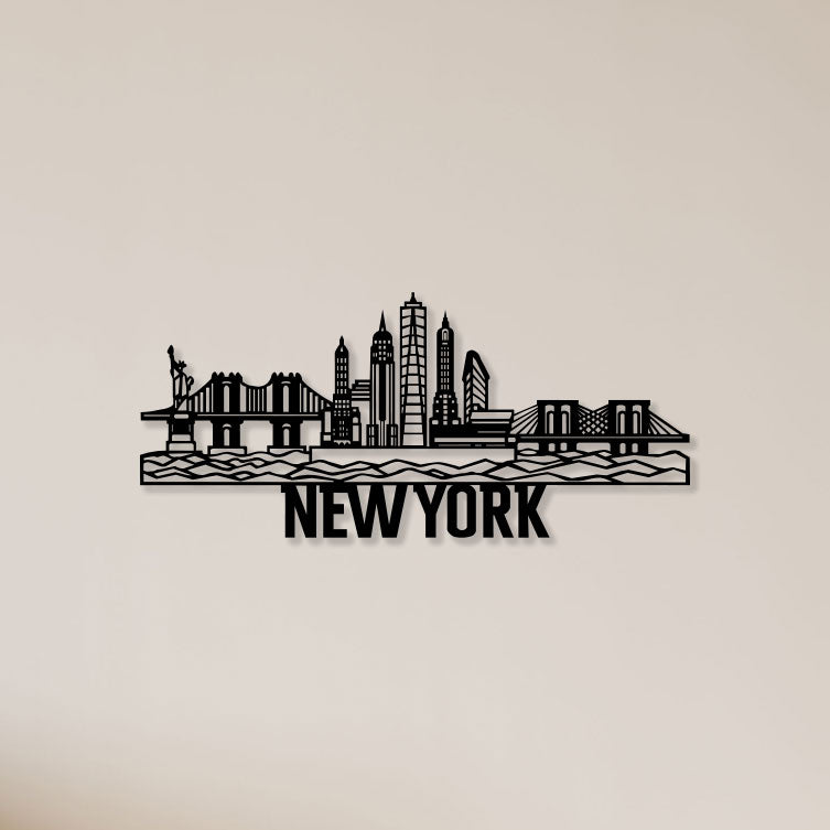 New York City Metal Wall Art