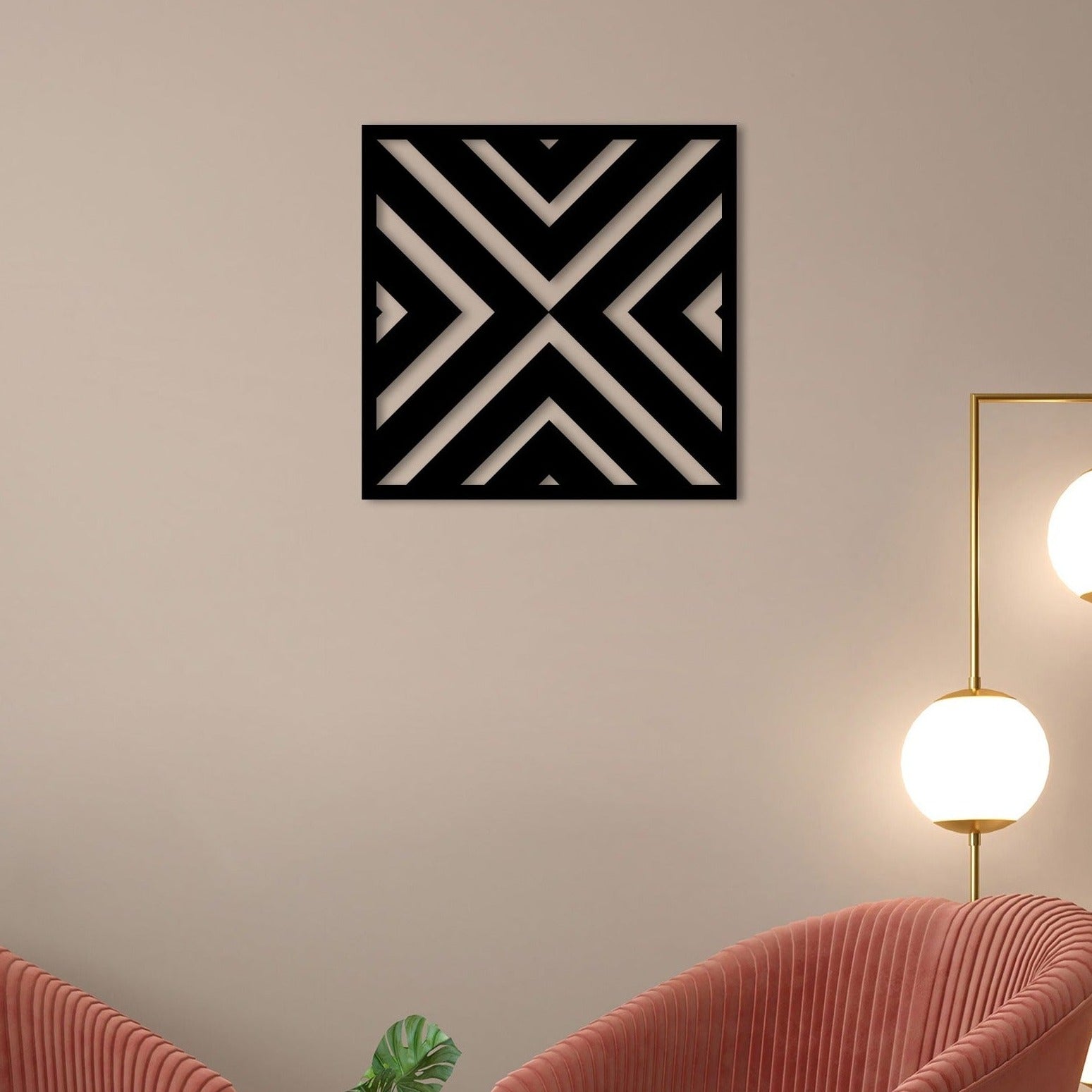 Geometric Metal Wall Art 4