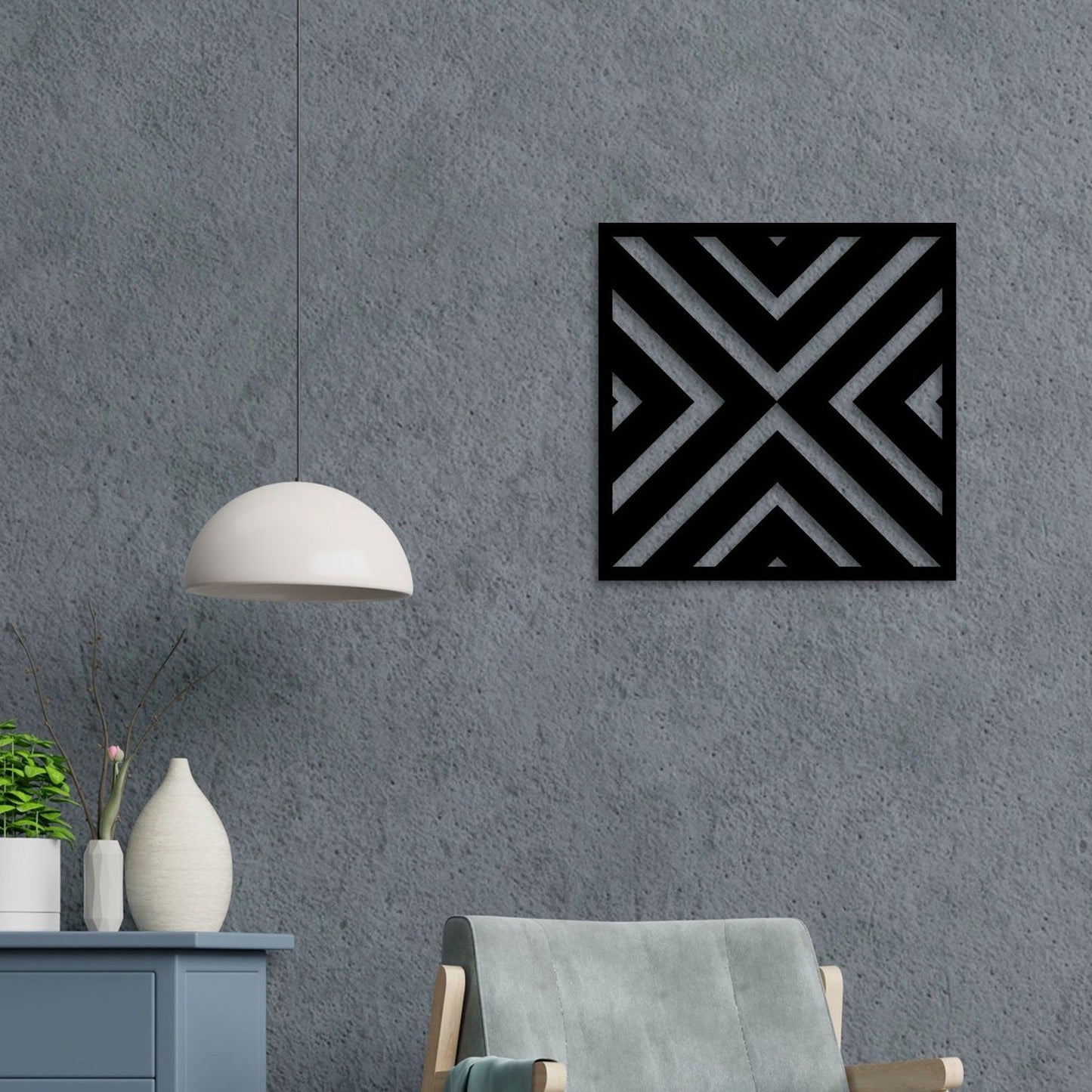 Geometric Metal Wall Art 1