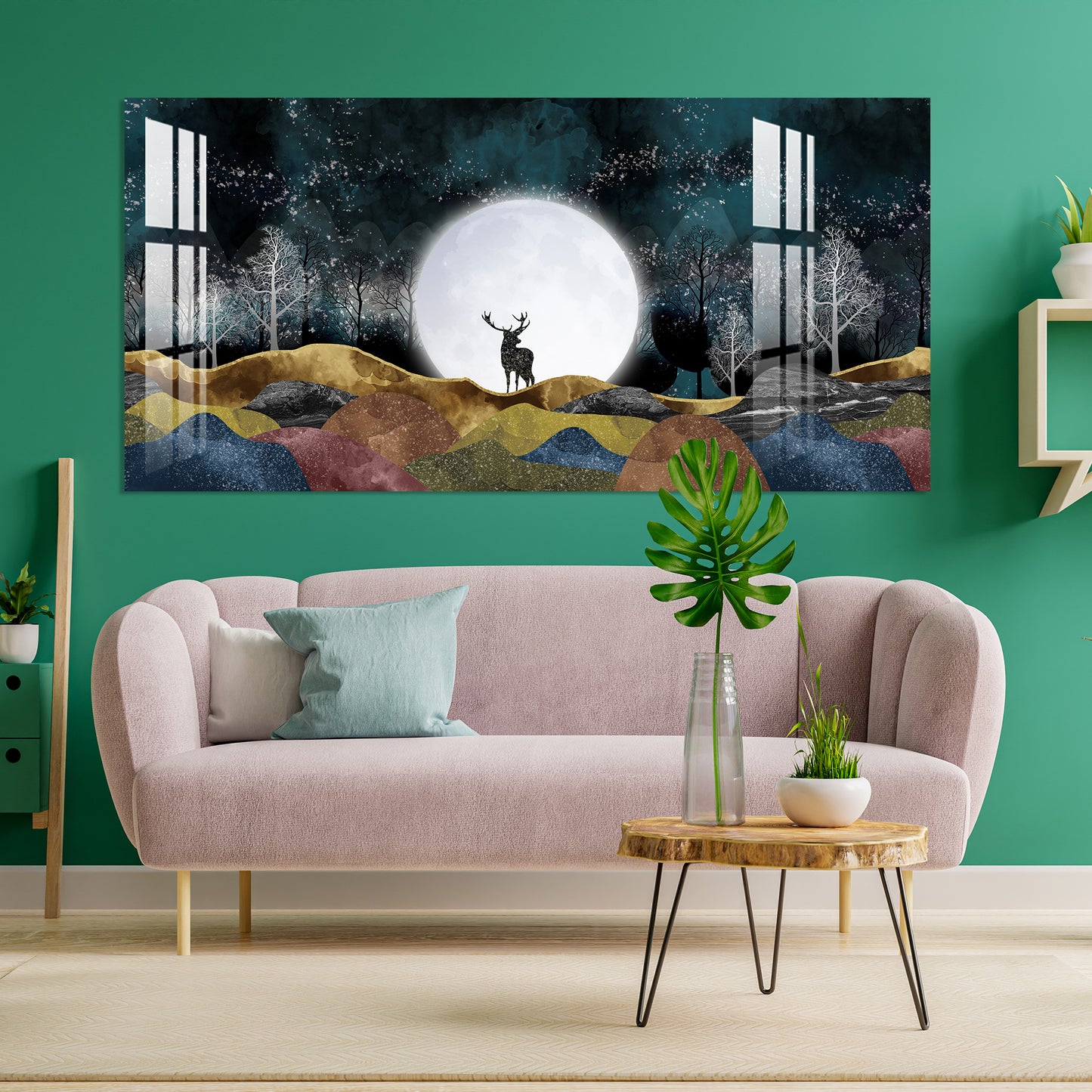 Moonlight Forest Acrylic Wall Art