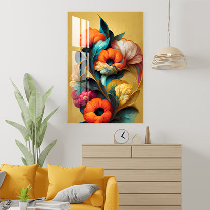 Radiant Flowers Acrylic Wall Art