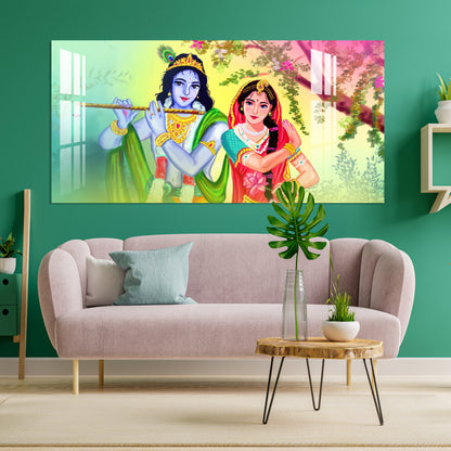 Beautiful Radha Krishna Acrylic Wall Art