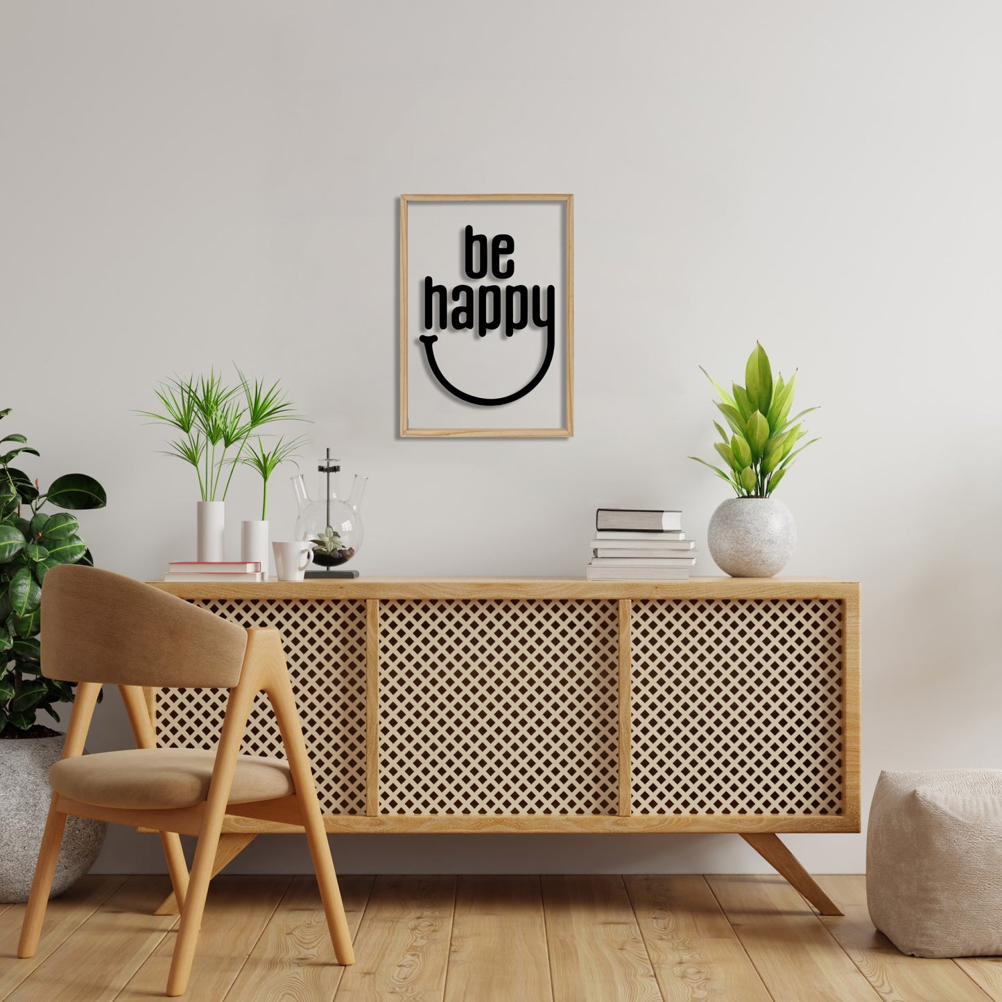 Be Happy Acrylic Frame