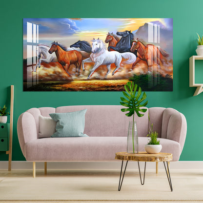 Winning Horses Acrylic Wall Art