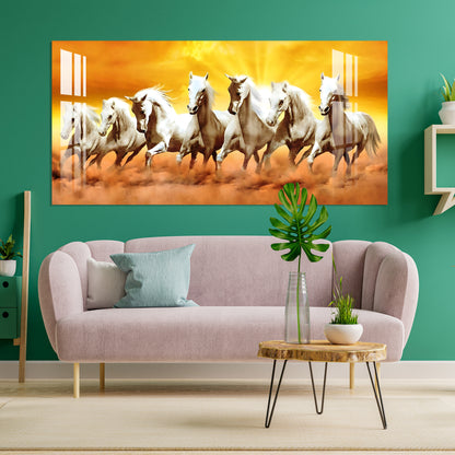 Horses of Wealth Acrylic Wall Art