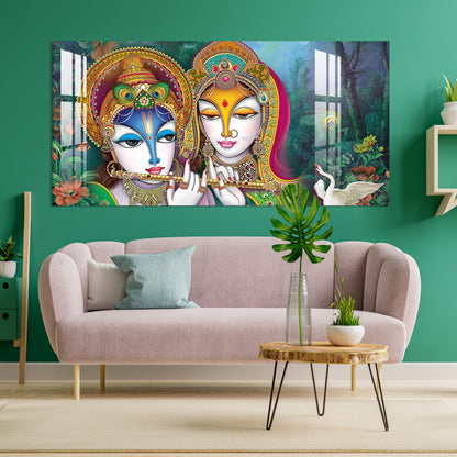 Designer Beautiful Radha Krishna Acrylic Wall Art