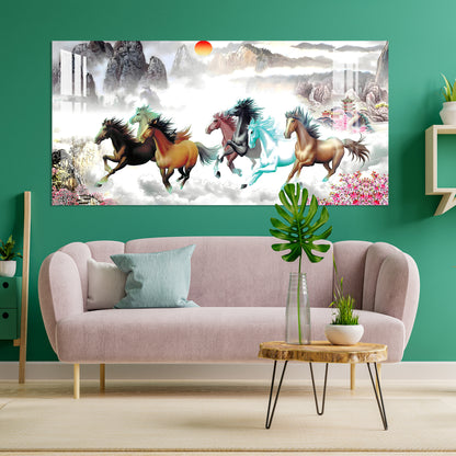 Horses of Paradise Acrylic Wall Art