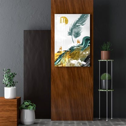 Magical Feather Acrylic Wall Art