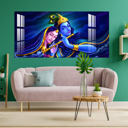 Shri Radhe Krishna Acrylic Wall Art