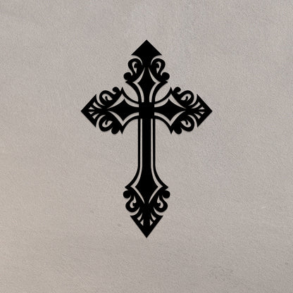 Designer Christian Cross Metal Wall Art