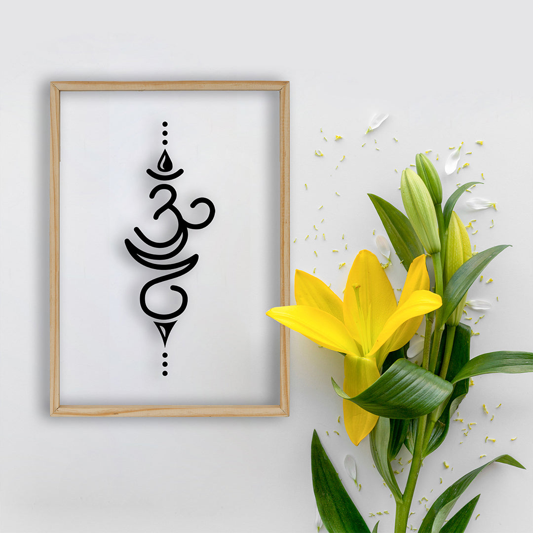 Attractive OM Sign Acrylic Frame