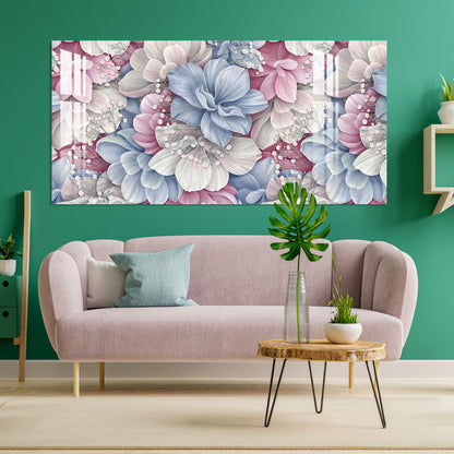 Velvet Flowers Acrylic Wall Art